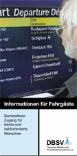 Titelbild der Broschüre "Informationen für Fahrgäste"