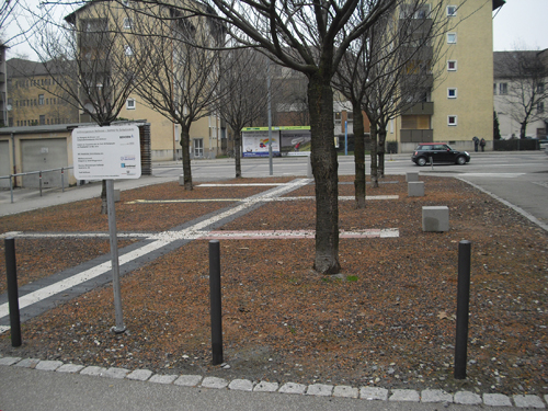 Dieses Foto zeigt den Leitlinienparcours